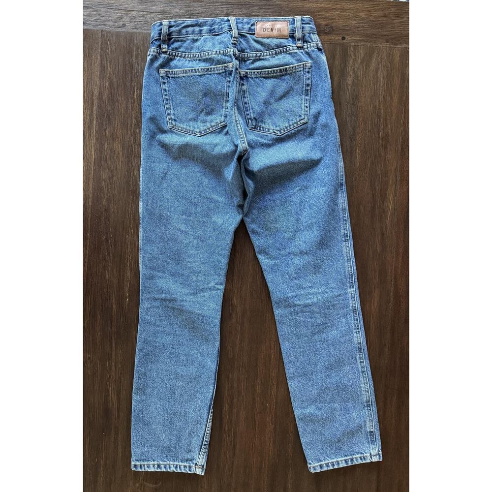 Sezane Jeans Womens 26 Blue High Rise Straight Button Fly Medium Wash Denim - Picture 3 of 12